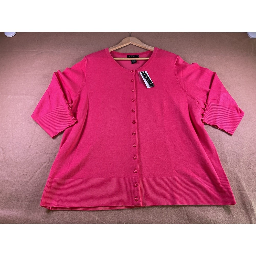 Grace Cardigan Perfect Fit 2X Claret Red Women's Office Church Attire